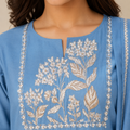 Elegant Floral Embroidered