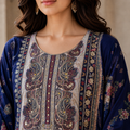 Midnight Bloom Cotton Suit Set