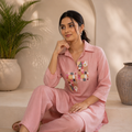 Pink Soft Organza Co ord