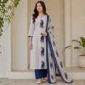 Paisley Elegance Cotton Suit Set
