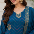 Royal Chevron Cotton Suit Set