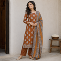 Royal Kalamkari Cotton Suit Set