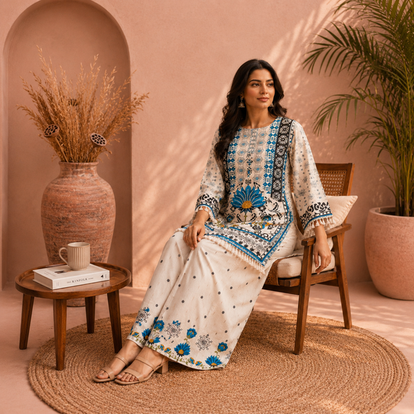 Indigo Blossom Co-Ord Set