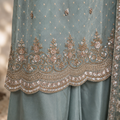 Sage Bloom Embroidered Suit Set