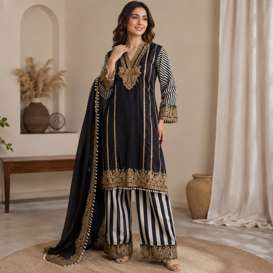 A Royal Plum Suit Set