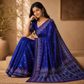 Royal Indigo Silk Saree