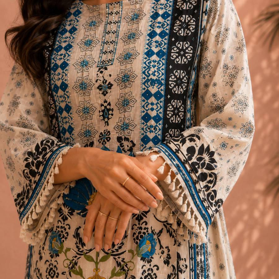 Indigo Blossom Co-Ord Set