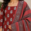 Royal Kalamkari Cotton Suit Set