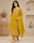 Elegant Floral Embroidered