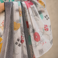 Ivory Abstract Floral Cotton Suit Set