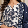 Midnight Maze Embroidered Suit Set