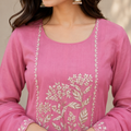 Elegant Floral Embroidered