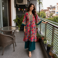 Floral Printed High-Low Co-Ord Set