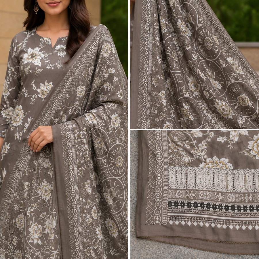 Floral Charm Cotton Suit Set