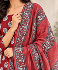 Royal Kalamkari Cotton Suit Set