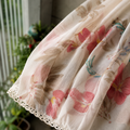 Ivory Bloom Printed Cotton Suit Set