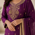 Plum Sharara Set