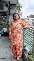 Blush Blossom Cotton Kurta Set