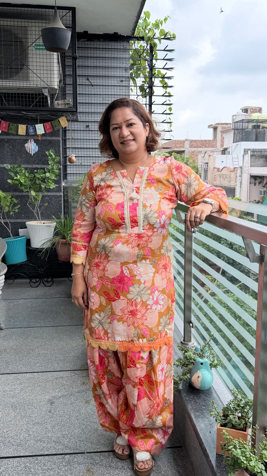 Blush Blossom Cotton Kurta Set