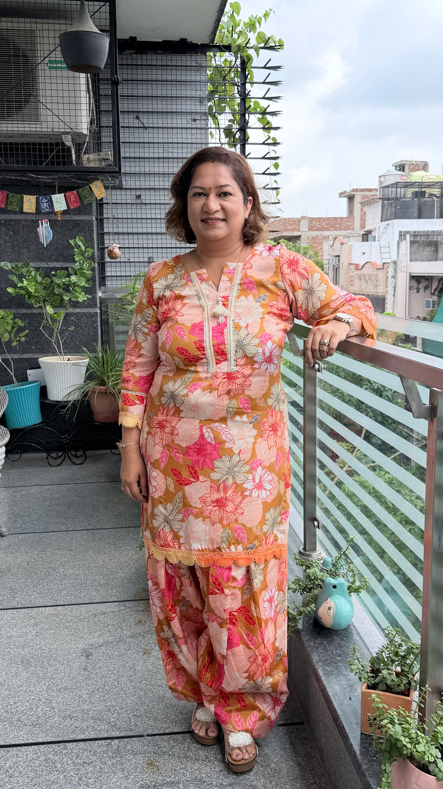 Blush Blossom Cotton Kurta Set