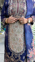 Midnight Bloom Cotton Suit Set