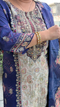 Midnight Bloom Cotton Suit Set