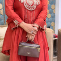 Crimson Grace Embroidered Sharara Set