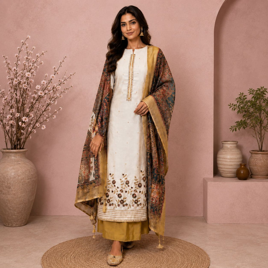 Noor Handcrafted Gharara & Suit Set