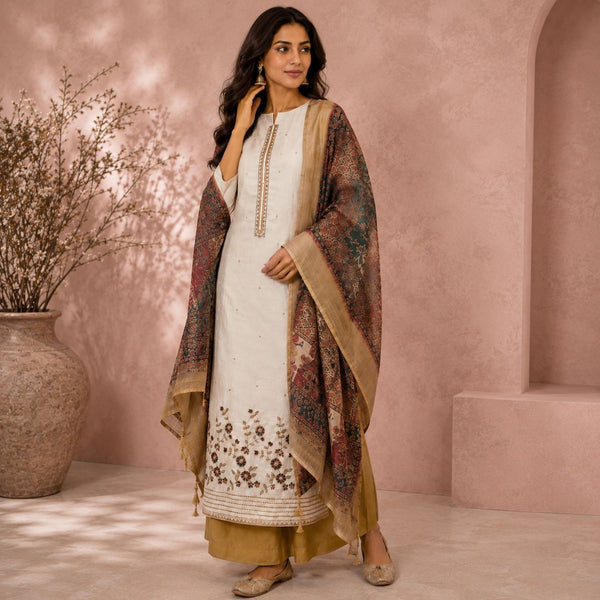 Noor Handcrafted Gharara & Suit Set