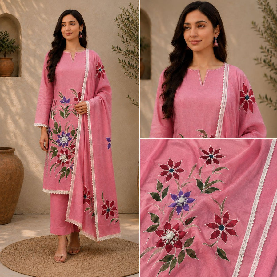 Hand-Painted Designer Suit Set