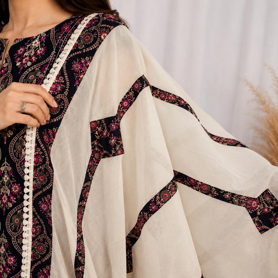 Noir Gulbahar Embroidered Suit Set