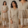 Pearl Bloom Handcrafted Embroidered Suit Set