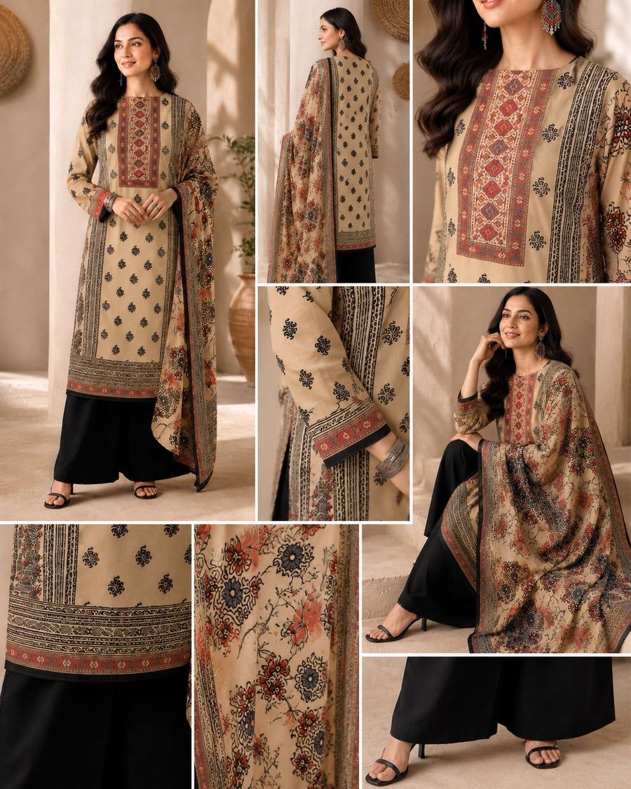 Heritage Zariya Printed Suit Set