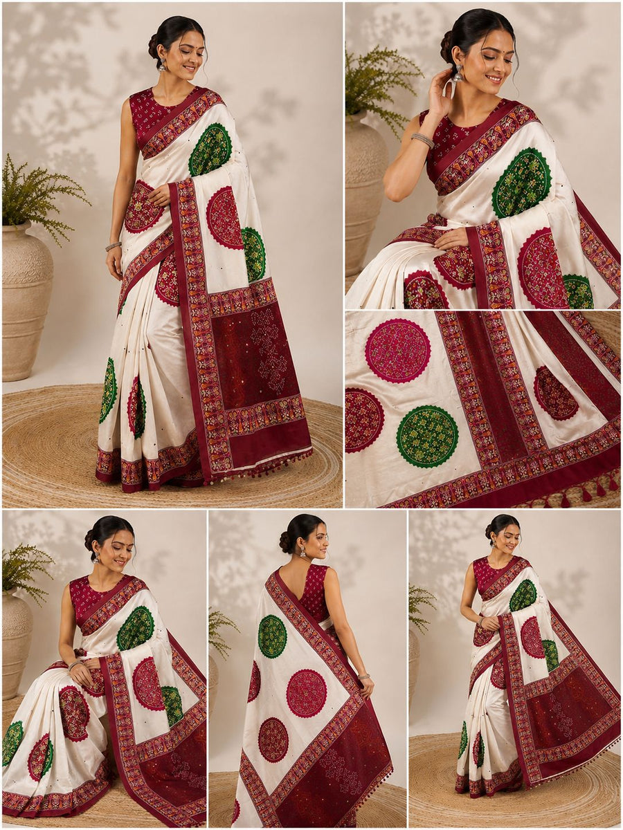 Heritage Kalamkari Floral Saree Collection