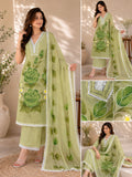 Floral Print 3-Piece Cotton  Suit Set