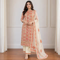 Gulnar Floral Threadwork Suit Set