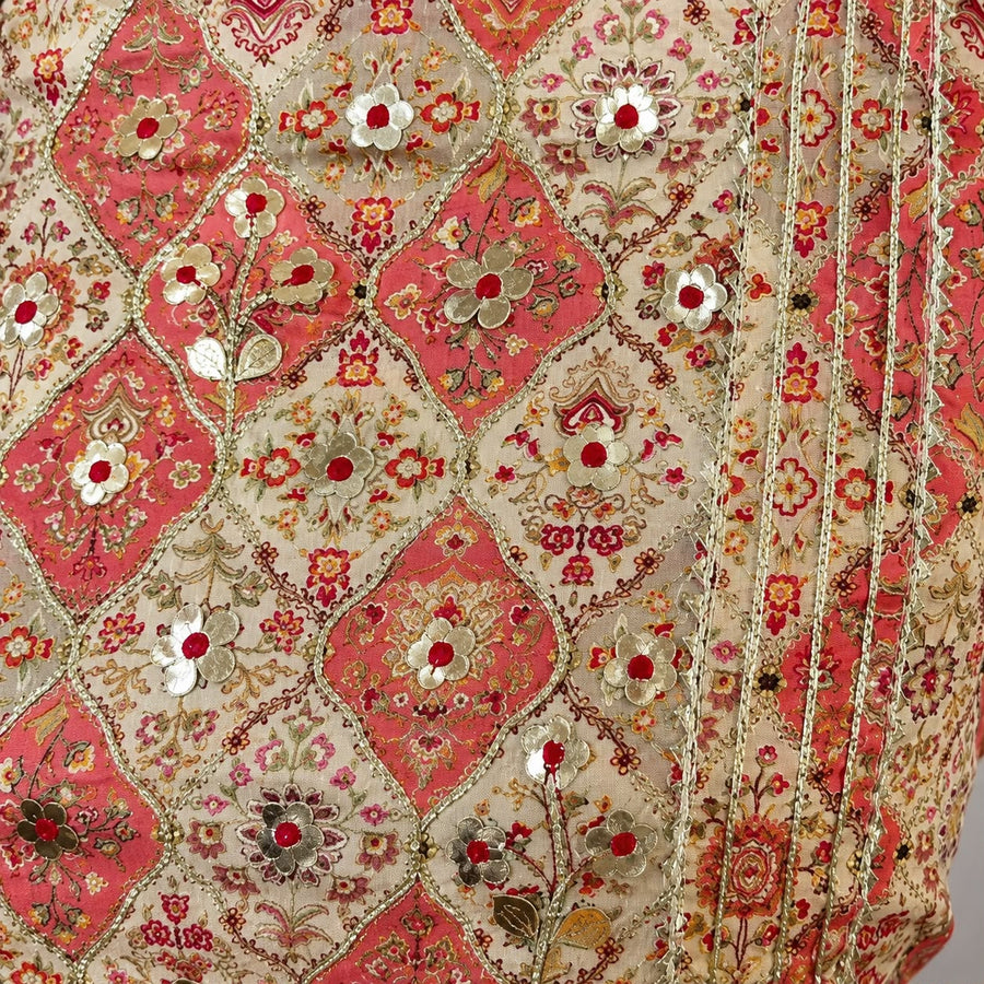 Gulnar Floral Threadwork Suit Set