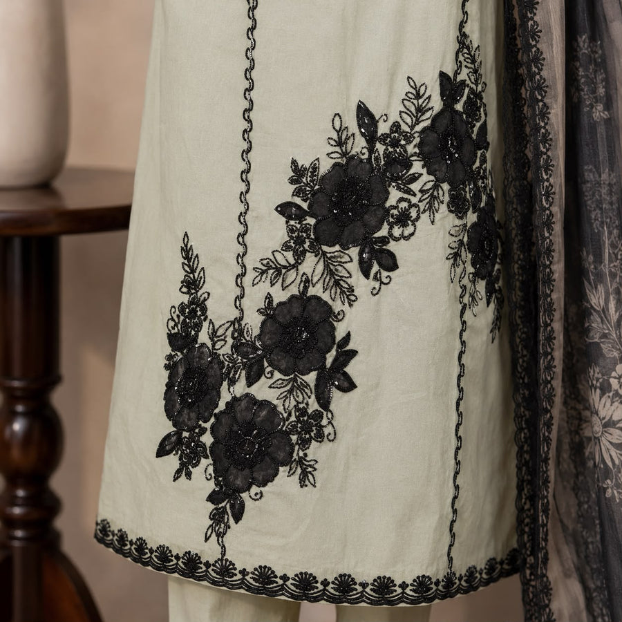 Organza Crape Suit Set