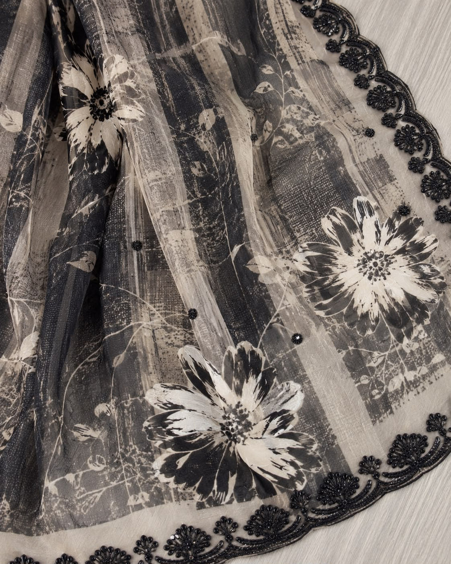 Organza Crape Suit Set