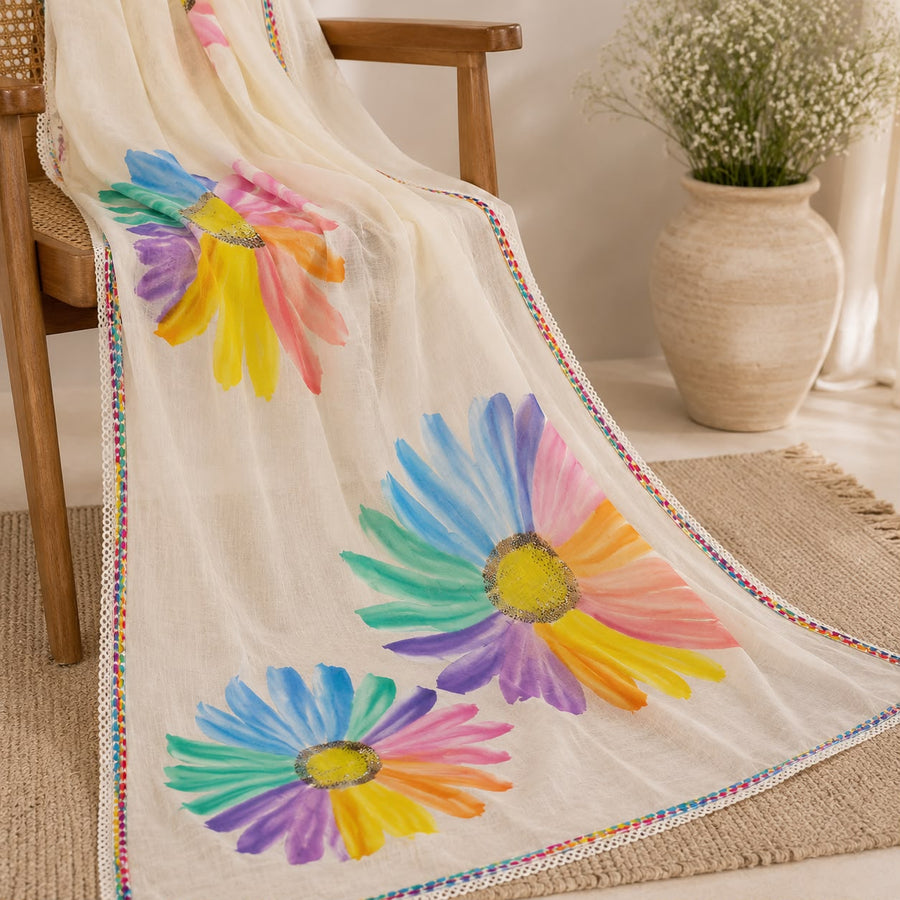 Floral Hand-Painted Suit Set