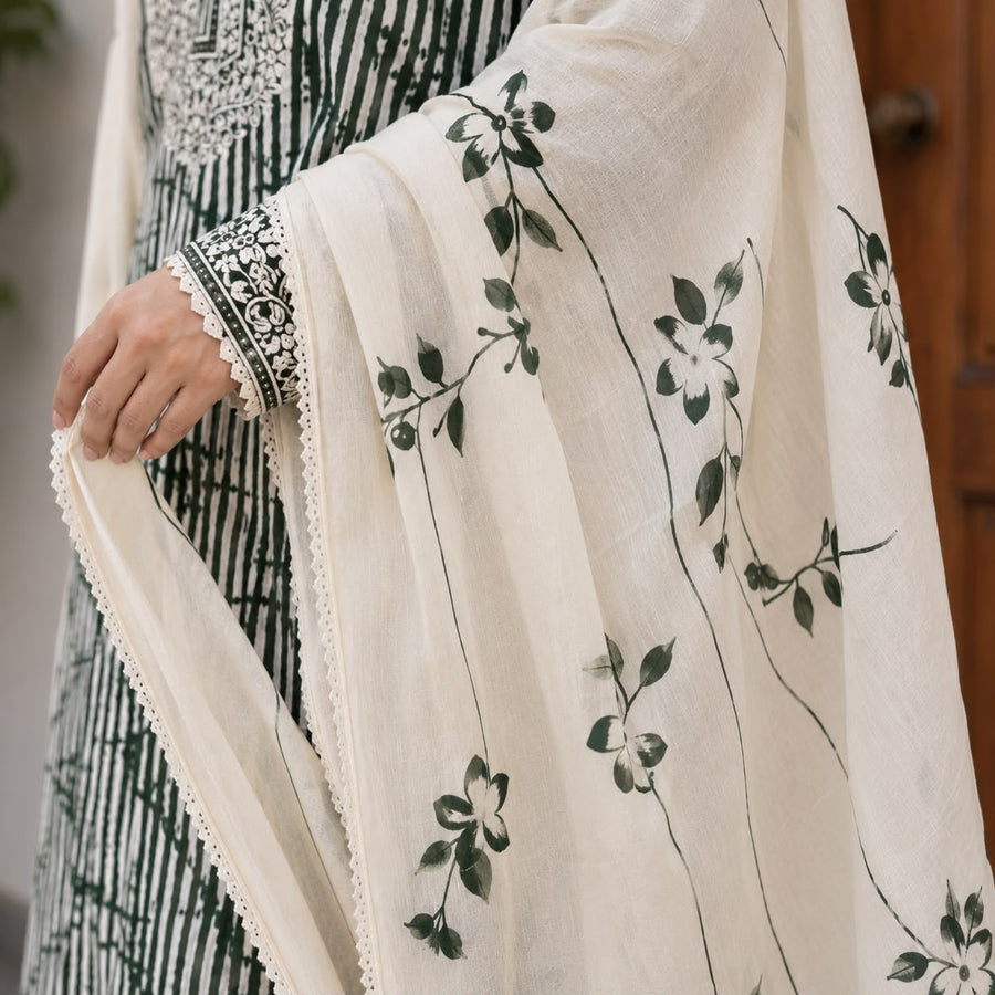 Floral Cotton  Suit