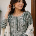 Floral Cotton  Suit