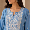 Embroidered Mal Cotton Suit