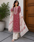 Floral Cotton  Suit