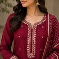Geometric Print Modal Suit