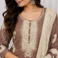 Embroidered Cotton Suit Set