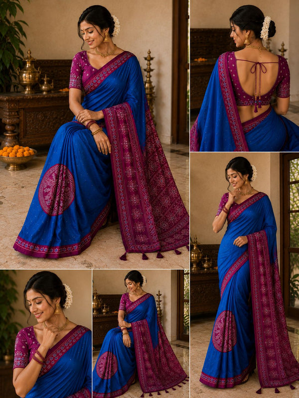 Heritage Kalamkari Floral Saree Collection