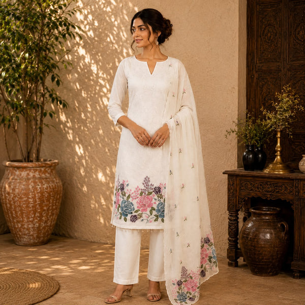 Gulnar Handcrafted Cotton Suit Set