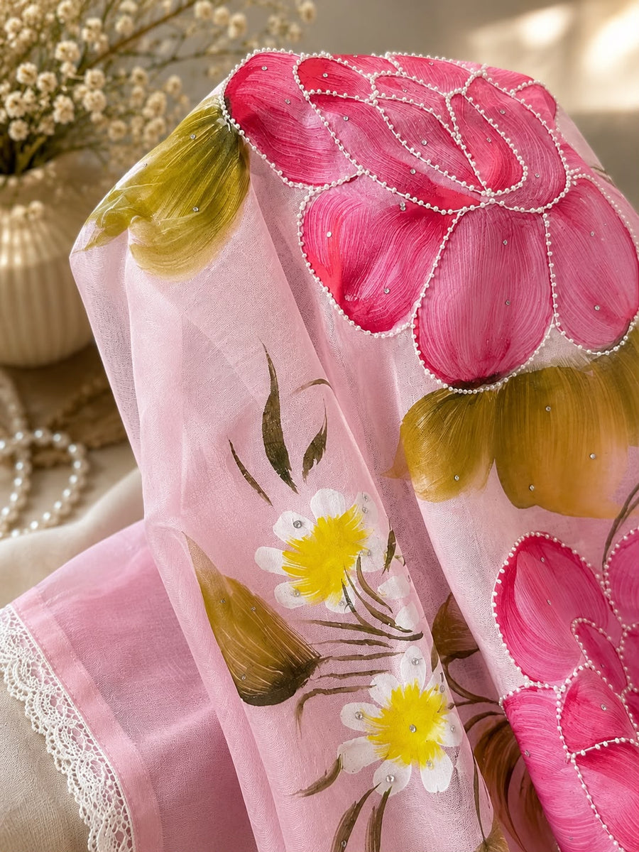 Floral Print 3-Piece Cotton  Suit Set