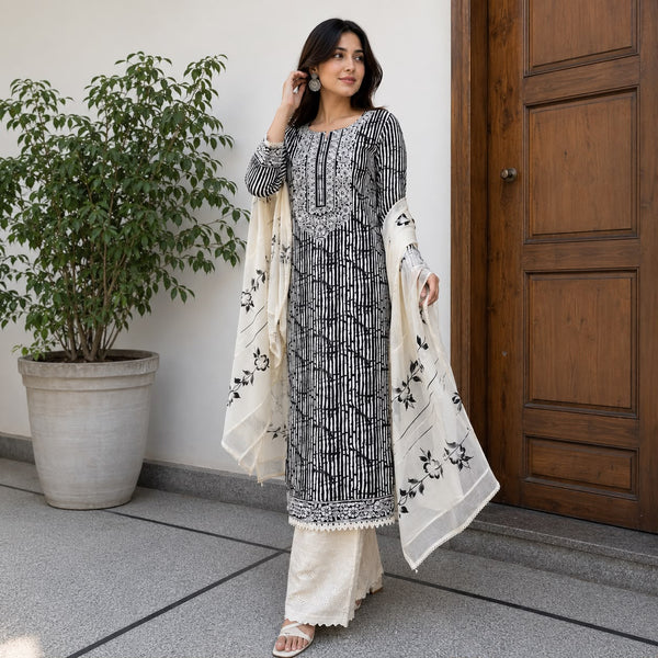 Floral Cotton  Suit